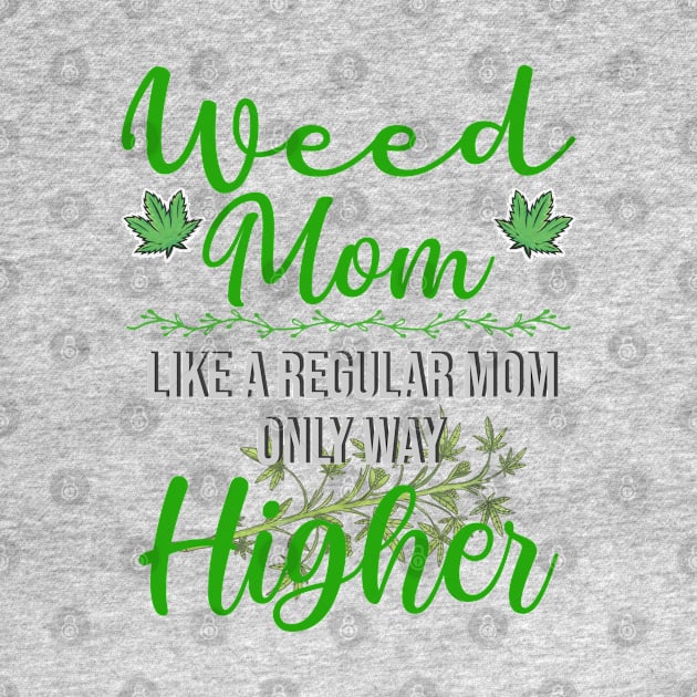 Marijuana Mom Weed Funny 420 Cannabis by Howtotails